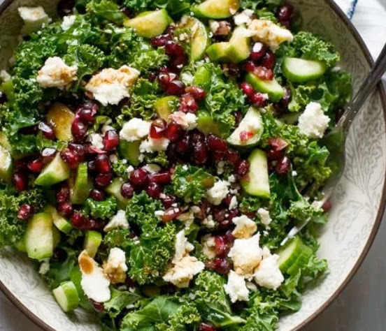 Kale and pomegranate spring salad | Shulman Weightloss