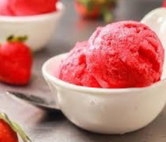 Refreshing strawberry sorbet | Shulman Weightloss