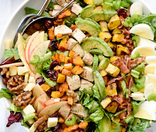 Apple cobb salad with honey Dijon dressing | Shulman Weightloss