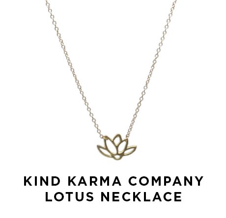 Kind Karma Company Lotus Necklace | Shulman Weightloss