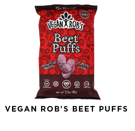 vegan Robâ€™s beet puffs