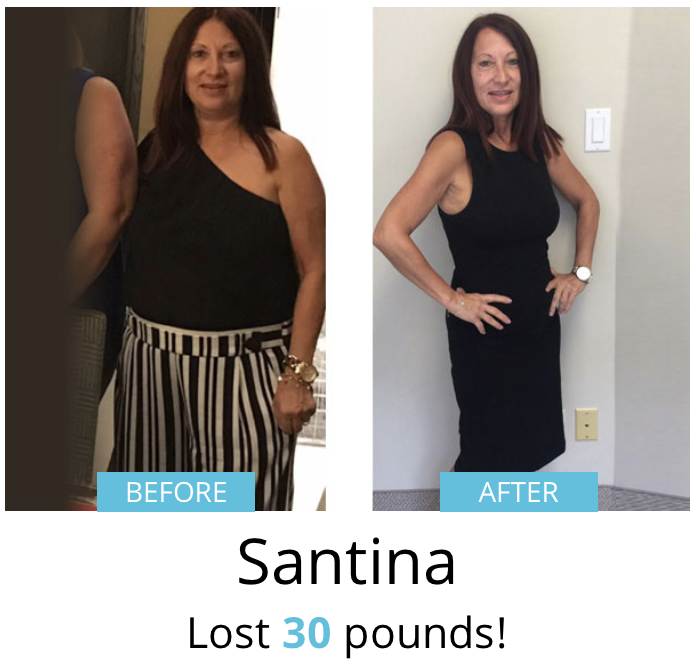Santina lost 30 lbs!