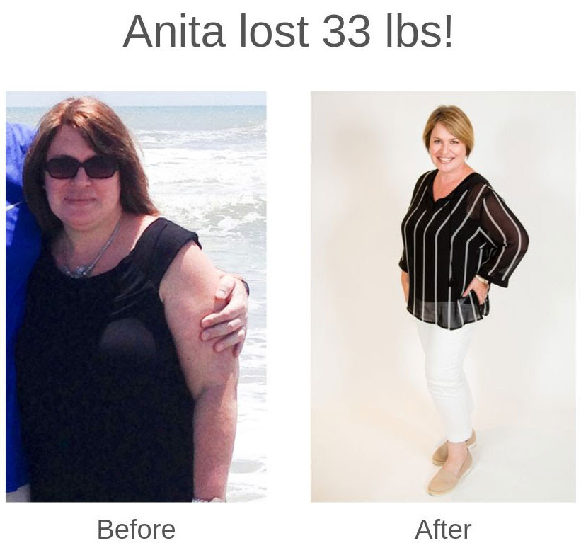 Anita lost 33 lbs!
