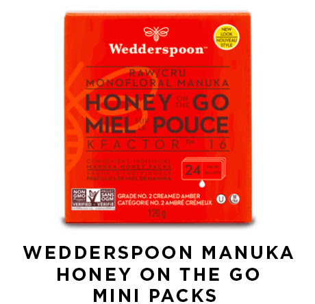 Wedderspoon manuka honey on the go mini packs