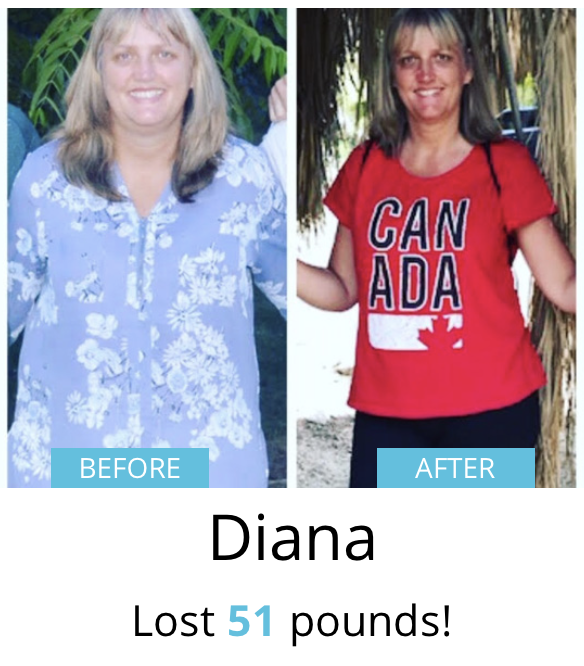 Diana lost 51 pounds