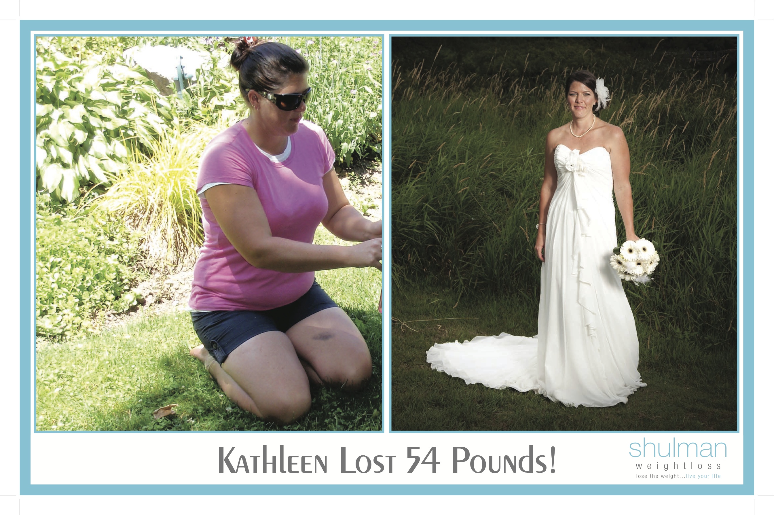 Congratulations Shulman Weight Loss London! Kathleen down 54 pounds!