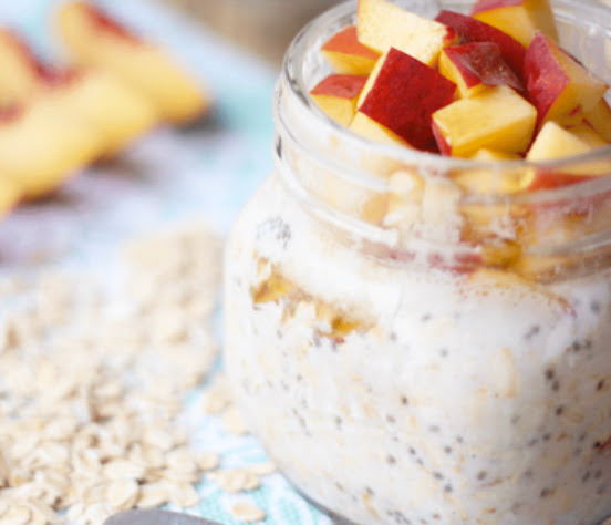 Dairy free peach yogurt parfait | Shulman Weightloss